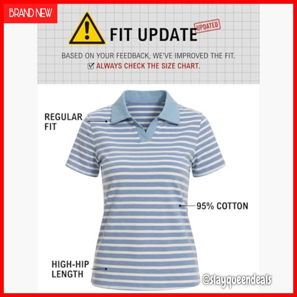 Striped Collared Polo Shirt Cotton Blend Short Sleeve Golf Tennis Top - Picture 6 of 7